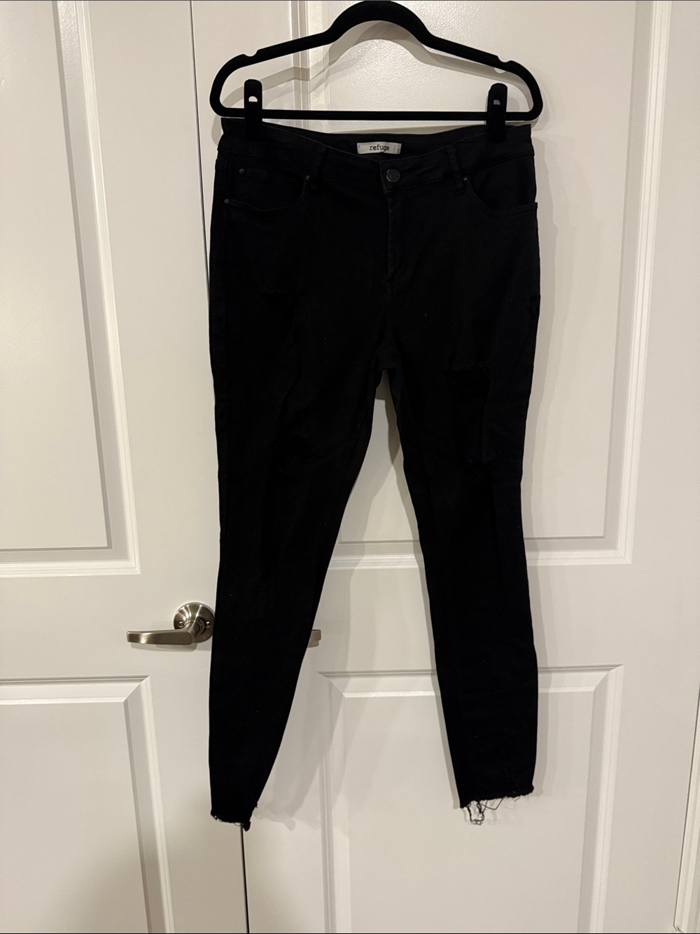 refuge Black Skinny High-Rise Jeans